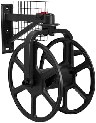 Liberty Garden Single Arm Navigator Hose Reel with Pull Up Latch, Black - Image 2