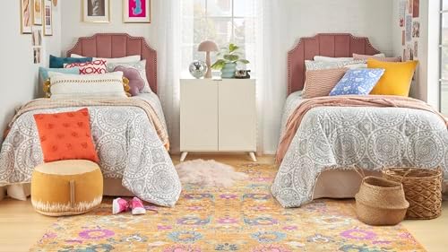 Nourison Home Passion Sunburst 6'7" x 9'6" Area Rug - Easy Clean, Non Shedding, Bed Room, Living Room, Dining Room, Kitchen (7' x 10') - Image 2