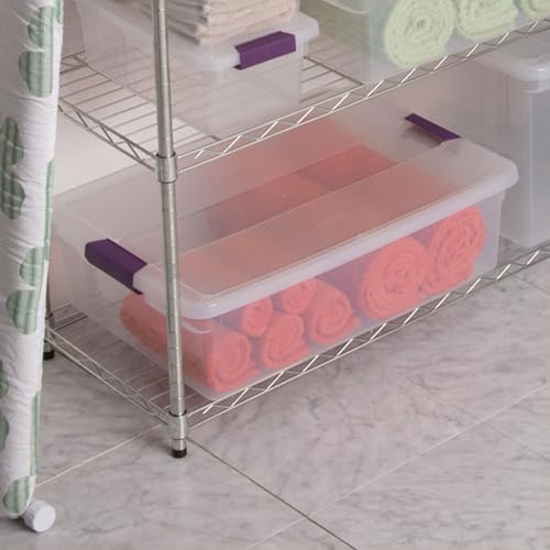 Sterilite ClearView Latch Boxes, Storage Bins with Lids, 32 Quart, 12-Pack - Image 5