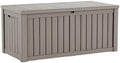 LAUSAINT HOME 150 Gallon Resin Deck Box, Package Delivery Box with Lockable Lid, Waterproof Outdoor Storage Box For Garden Tools, Patio Cushions(150 Gallon,Grey) by LAUSAINTHOME