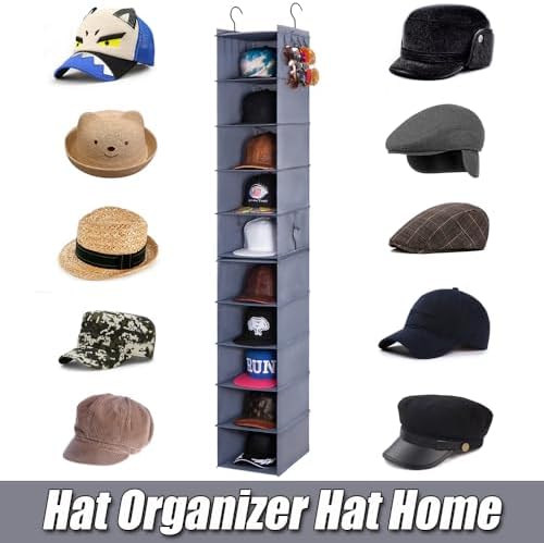 LADYBRO Hat Organizer Baseball Cap - Hat Hangers for Closet Storage Rack - Image 4