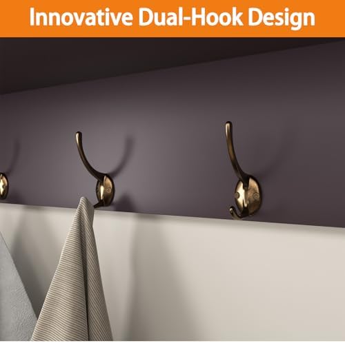 Wall Mounted Coat Rack with Shelf - Espresso MDF & Steel, 4 Hooks, 39"x8"x14" - Image 5