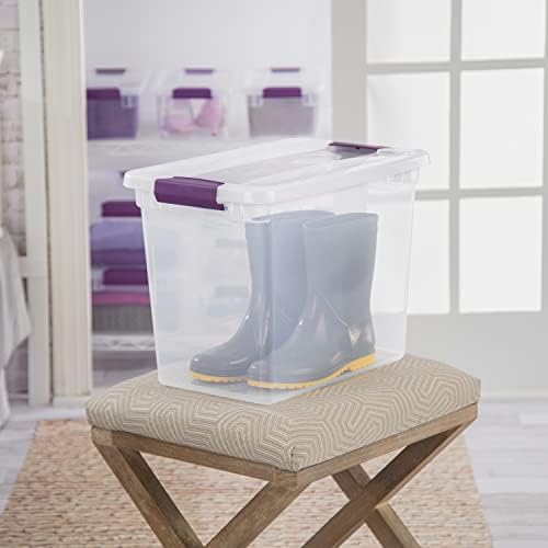 Sterilite ClearView Latch Boxes, Storage Bins with Lids, 27 Quart, 6-Pack - Image 3