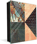 Concept Crystal 50 Keys Cabinet with Decorative Front Panel and Glass White Board KN06: Textures and Tiles 2 Series by ConceptCrystal