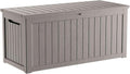 270 Gallon Outdoor Storage Box Waterproof, Lockable Resin Deck Box Large Storage Bin for Patio Furniture Cushion, Garden Tools, Pool Accessories, UV-Resistant Outside Delivery, Gray by GraceYourYard