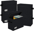 5 Pack Collection Comic Book Storage Boxes, Protector Organizer 15.8" X 7.8" X 11.8" Collapsible Short Box Holds 160-180 Comic Book Heavy Duty Bin Container Holder Shelf by YNSZAS