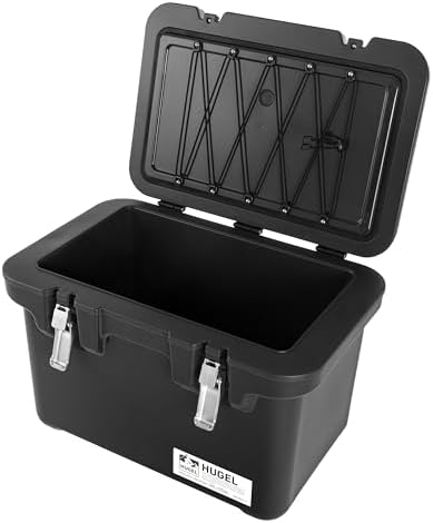 IRIS USA Hugel 44 Qt Cooler, Metal Buckle, Leak Resistant, Rotomolded, Gray by IRISUSA
