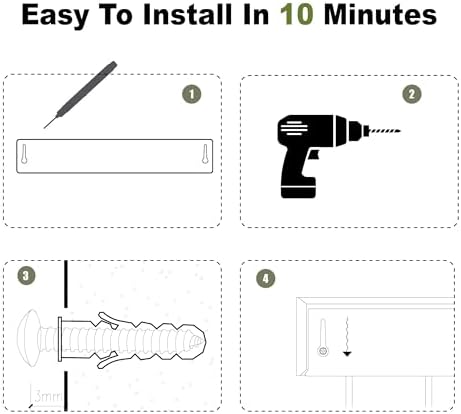 Key Holder Wall Mount with Shelf | Brown | 17 inch - Image 7
