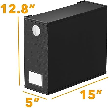 SpaceAid 6 Pack Bed Sheet Organizers and Storage, Foldable Sheet Organizer for Linen Closet, Sheets Set Folder Keeper with Window XL (Queen & King Size) Bedding Container, (Black, 6 Pack) - Image 7
