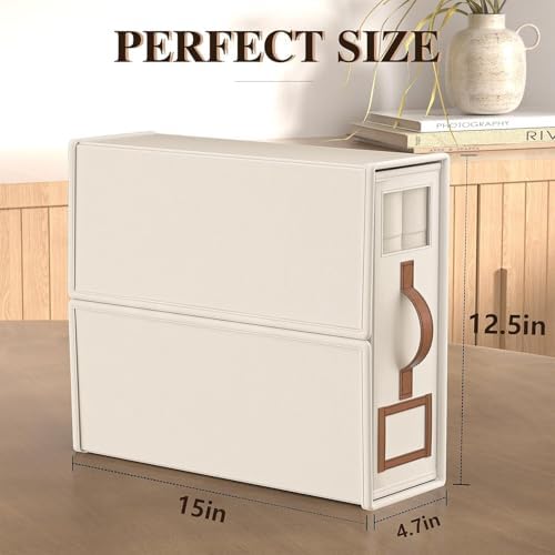 6 Pack Foldable Bed Sheets Set Organizers and Storage(King & Queen Size),Linen Fabric Closet Organizers with Window,Folding Bedding Storage Box for Bedsheets and Pillow Cube Organizer-Beige - Image 7