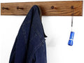 Solid Oak Xtra-Wide Shaker Peg Rack -Made in The USA - Chestnut Stain 29 x 4.5 Inch Xtra Wide with 5 Pegs by PEG+AND+RAIL