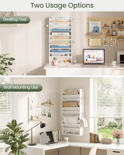 CHOEZON Wall File Organizer, 10-Tier Hanging Mail Organizer - Image 6