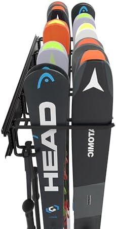 Ultrawall Ski Rack, Wall Mounted Ski Storage Rack, Garage Skis Holder - Image 4