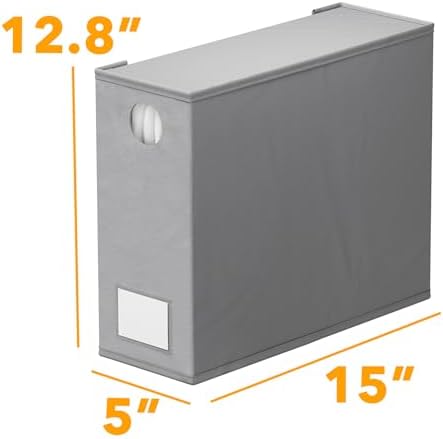 SpaceAid 10 Pack Bed Sheet Organizers and Storage, Foldable Sheet Organizer for Linen Closet, Sheets Set Folder Keeper with Window XL (Queen & King Size) Organizing Bedding Container, Gray - Image 7