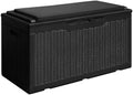 Devoko 100 Gallon Resin Waterproof Outdoor Storage Box with Cushion by DEVOKO