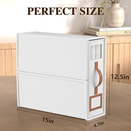 8 Pack Foldable Bed Sheets Set Organizers and Storage(King & Queen Size),Linen Fabric Closet Organizers with Window,Folding Bedding Storage Box for Bedsheets and Pillow Cube Organizer-White - Image 7