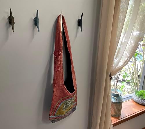 Zeckos Set of 4 Boat Cleat Wall Hooks, 5.75 Inch Tall Multicolored - Image 2
