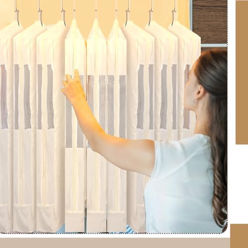 Aliceset 3 Pcs Pure Cotton Garment Storage Bag for Hanging Clothes - Image 3