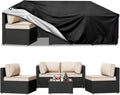 Waterproof Outdoor Patio Furniture Covers,110"L x 84"W x 28"H,Black by Unknown
