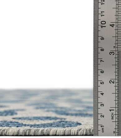 Unique Loom Outdoor Safari Collection Area Rug - Leopard (2' x 3' 1" Rectangle Blue/Gray) (Pack of 2) - Image 4