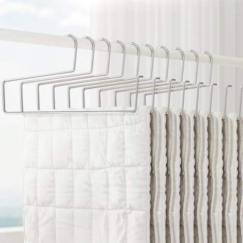 Cinnvoice 10 Pcs Blanket Hangers 21 Inch Heavy Duty Quilt Hanger by QinYee