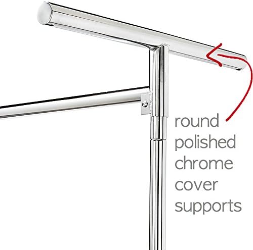 Only Hangers Heavy Gauge Clear Z Rack Cover with Zipper Plus a Pair of Round Tubing Cover Support Brackets - Combo Kit fits All 5' Wide Z Racks (Note: Z Racks Sold Separately) - Image 2