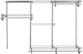 ClosetMaid ShelfTrack Wire Closet Organizer System, Adjustable from 4 to 6 Ft., with Shelves, Clothes Rods, Hardware, Durable Steel, Satin Chrome by Unknown