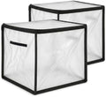 2-Pack Frosted PVC Storage Bags, 24"L x 18"W x 22"H by Wulbesin