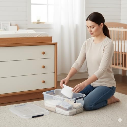 Tribello Small Storage Bins with Lids, 6-Pack Stackable Plastic Containers for Home Organization – Clear Totes for Closet and Underbed Storage, 5 Quarts - Image 6