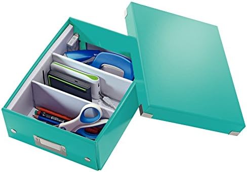 Leitz A5 Storage Box, Click and Store Range 60430001 - Small, White Organiser Box A5 - Image 2