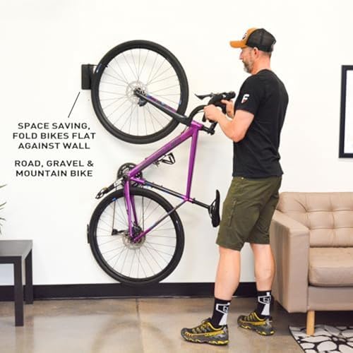 Feedback Sports Velo Hinge 2.0 Pivoting Swivel Bike Wall Mount, 4 Pack - Image 5