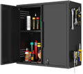 Garage Wall Cabinet with 2 Doors, Metal Wall Cabinet with Lock by Yoonkool