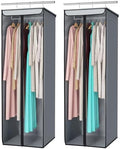 Univivi Garment Bags for Hanging Clothes, Cloth Bag 54 In, 2 PCS, Grey by Univivi