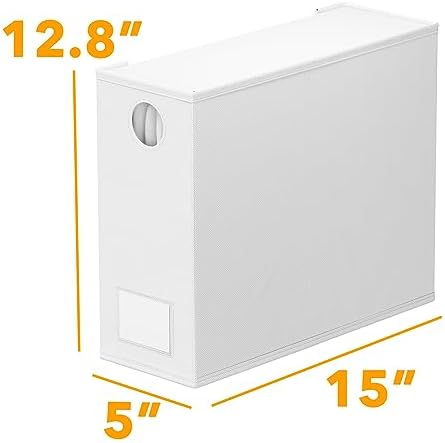SpaceAid 8 Pack Bed Sheet Organizers and Storage, Foldable Organizer for Linen Closet, Sheets Set Folder Keeper with Window XL (Queen & King Size) Organizing Bedding Container, White 91ZDSN-SL24-W8 - Image 7