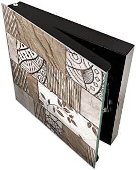 Concept Crystal 50 Keys Cabinet with Decorative Front Panel and Glass White Board KN06: Textures and Tiles 2 Series - Image 3