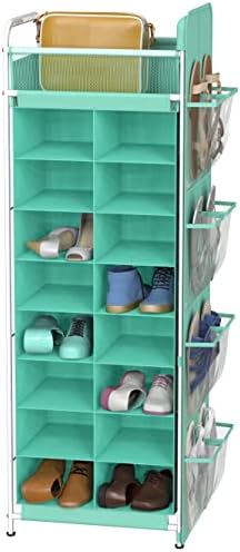 Simple Houseware 16 Cube Shoe Stand Tower Rack 8 Tier, Turquoise by SimpleHouseware