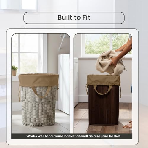 LFH Home Large Premium Cotton Rich Canvas Laundry Bag with Drawstring and Handles Heavy Duty, Multi-Use, and Washable for Home, Travel, College or Storage 28x40 (Pack of 2)-Beige - Image 7