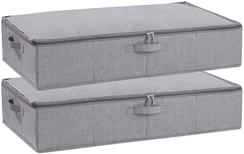 Under Bed Storage Container,Grey,31.5x15.7x5.9 Inch,2 Pack by YheenLf