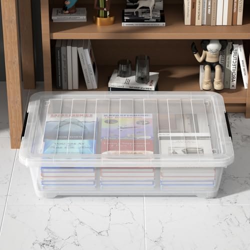 Under Bed Storage Container With Lids, 42 L, Set of 3, - Image 6