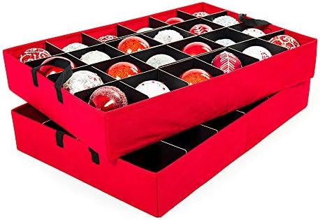 Santa's Bags Christmas Ornament Storage Box, 48 (4") Ornaments - Image 4