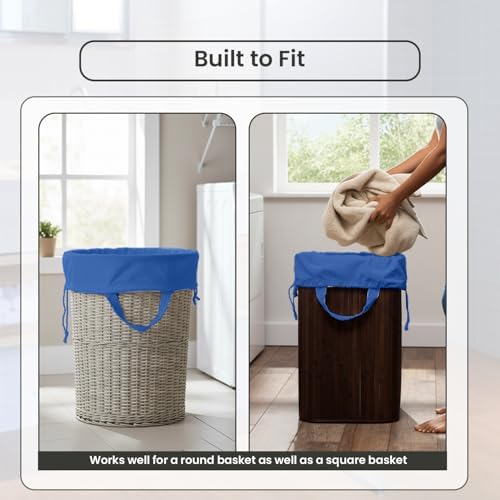 LFH Home Large Premium Cotton Rich Canvas Laundry Bag with Drawstring and Handles Heavy Duty, Multi-Use, and Washable for Home, Travel, College or Storage 24x36 (Pack of 6)-Sky Blue - Image 7