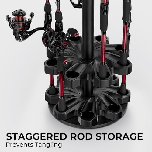 KastKing V16 Rotating Fishing Rod Holder for Garage, Fishing Gear - Image 3