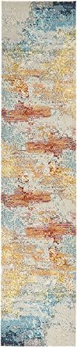 Nourison Home Celestial Sealife 2' x 6' Area Rug - Easy Clean, Non Shedding, Bed Room, Living Room, Dining Room, Kitchen (6' Runner) - Image 6