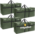 4 Pcs 194 Gallon Extra Large Moving Bags Heavy Duty Storage Bag by Clysee