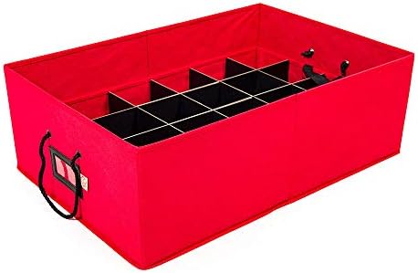 Santa's Bags Christmas Ornament Storage Box, 48 (4") Ornaments - Image 3