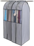 Astro 167-08 Clothes Cover, Wide, Long, Gray, 2-Piece Set, Non-Woven Fabric, Transparent Window, Insect Repellent Pockets, Covers All the Bottoms by ASTROSTORAGE