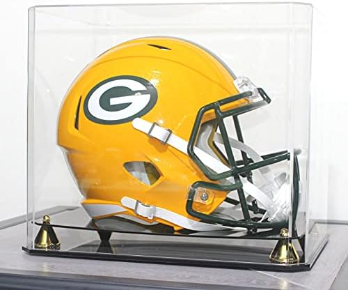 Pro Collector's Football Helmet Display Case Stand aslo fits Full Size Baseball, Ice Hockey, Motorcycle Helmets, One-Piece-Cover for Better Seal, Showcase with 98% UV Protection - Image 4