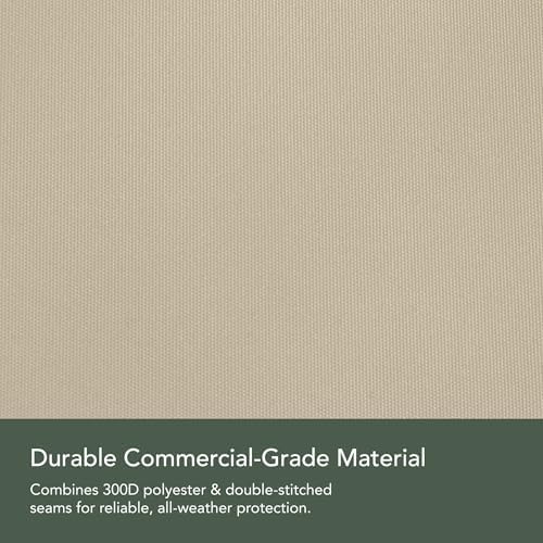 Covermates Round Dining Table Cover - Water-Resistant Polyester, Mesh Ventilation, Patio Table Covers, 36DIAMETER x 25H, Khaki - Image 7