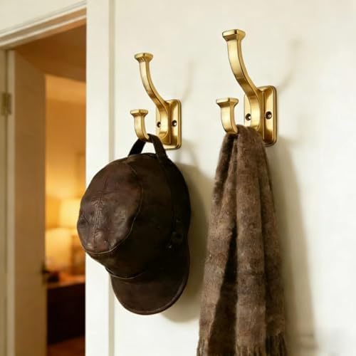 10 Pack 4-1/2inch Champagne Bronze Coat Hooks - Image 4