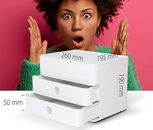 HAN 1100-12 Allison SMART-Box Plus, Drawer Box with 2 Drawers and Utensil Box, Snow White - Image 2